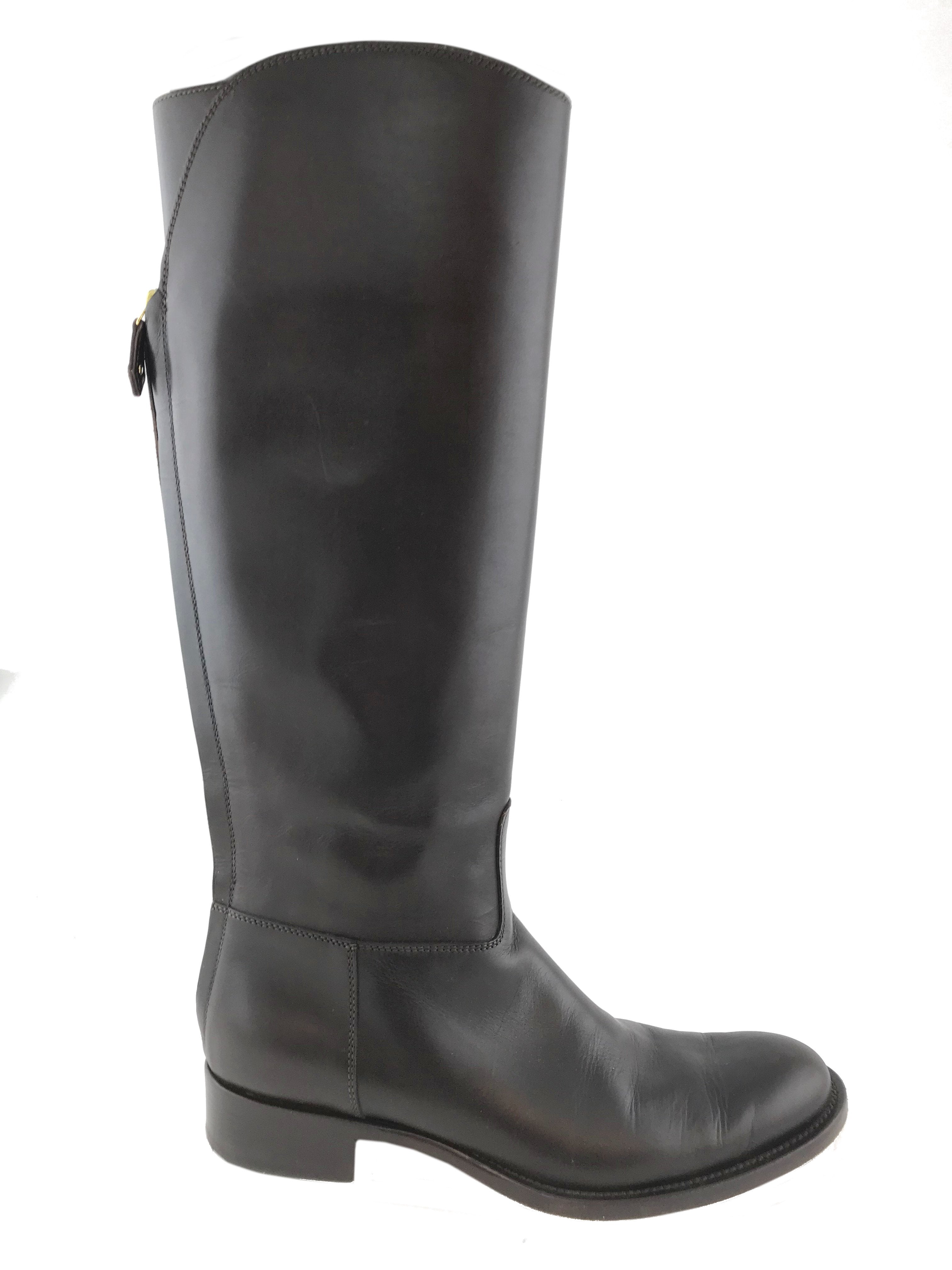 Loro Piana Wellington Leather Knee High Boots for Women Size 8.5 | Waterproof Winter Riding Boots | Perfect for Horseback Riding, Outdoor Activities & Fashion