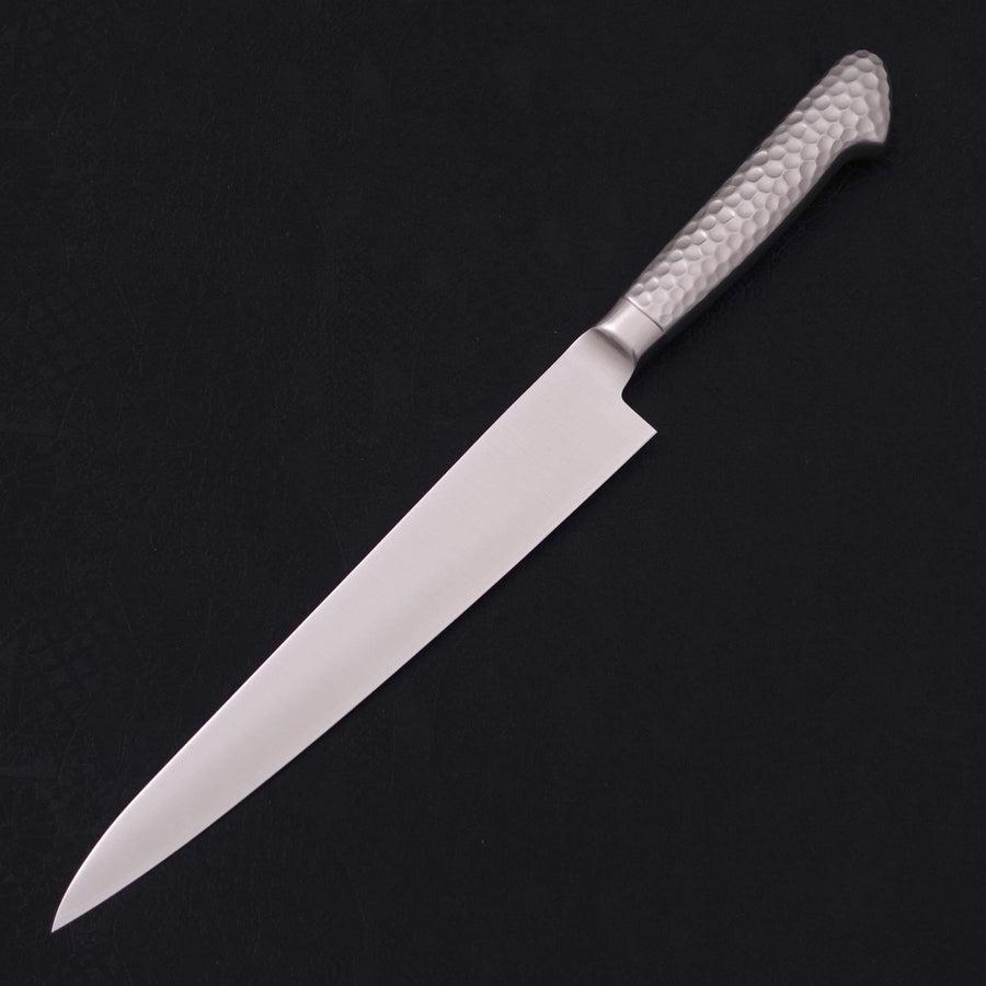 Premium VG-5 Stainless Steel Sujihiki Japanese Slicing Knife 210mm with Polished Western Handle - Perfect for Sushi, Meat, and Delicate Food Preparation