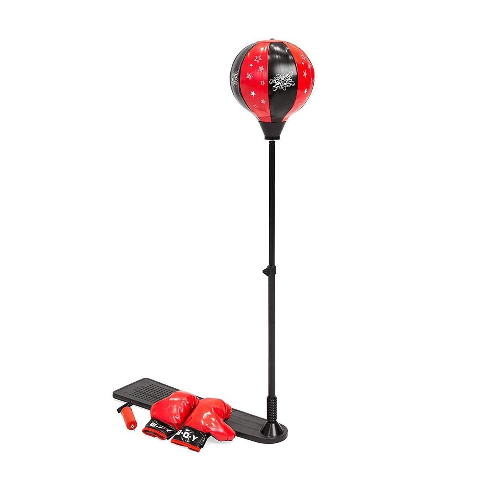 HOLPPO Adjustable Height Punching Bag with Stand for Adults & Kids - Heavy Duty Training Bag for Boxing, MMA, Kickboxing - Perfect for Home Gym, Fitness Workouts & Family Fun