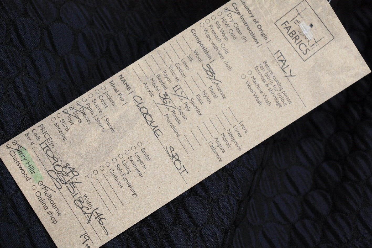 Elegant Cloque Spot Textured Fabric - Perfect for DIY Crafts, Home Decor, and Fashion Accessories