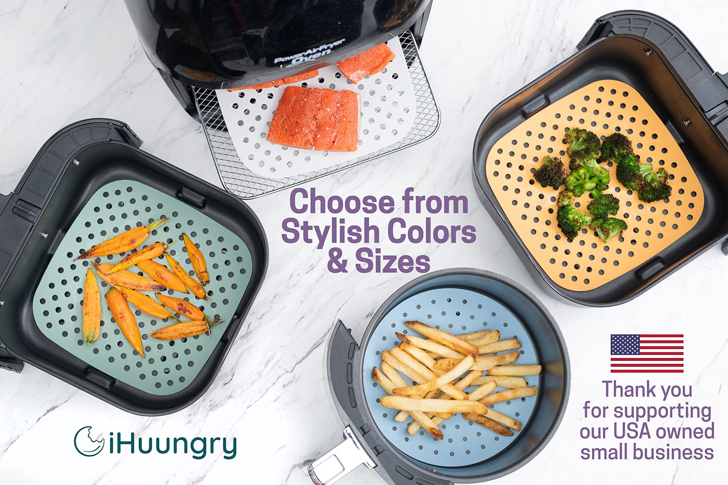 Non-Stick Air Fryer Silicone Liners 8.5