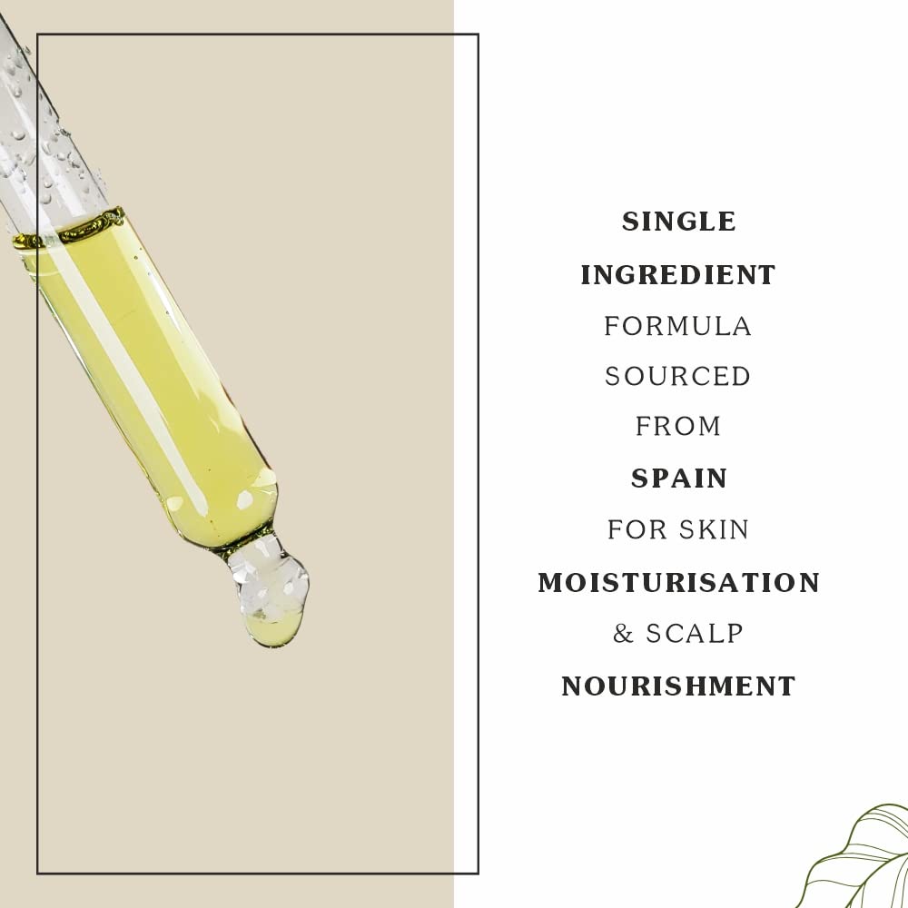Organic Spanish Olive Oil for Baby Massage, Scalp Care & Skin Moisturizing - USDA Certified 100% Pure Extra Virgin Olive Oil (50ml) | Promotes Hair Growth, Reduces Dandruff & Anti-Aging | Perfect for Newborn Care, Hair Treatment & Daily Skincare Routine