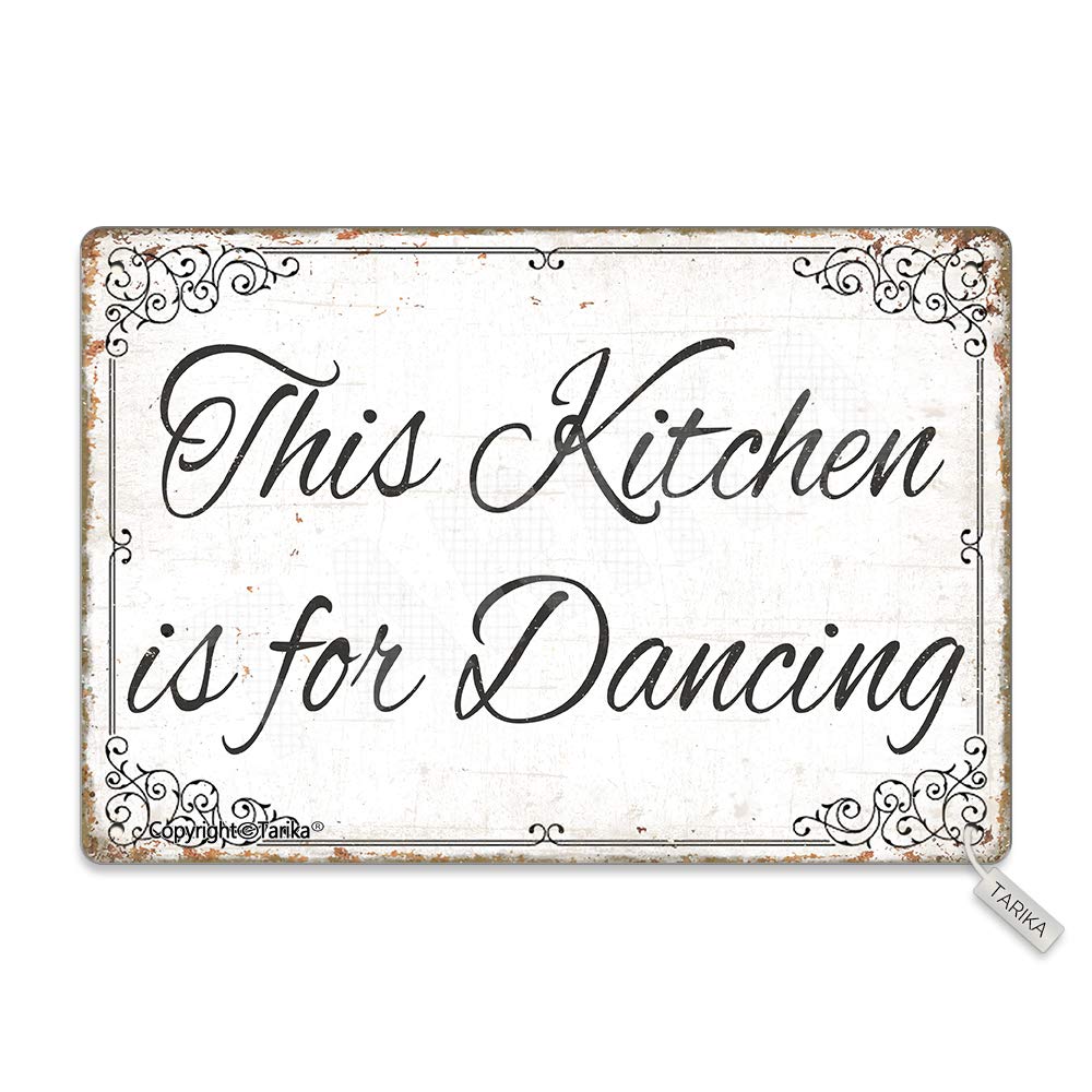 8x12 Inch Retro Metal Wall Decor Plaque Sign - Inspirational Quotes for Home, Kitchen, Bathroom, Farm, Garden & Garage - Perfect for Country Style Decor & Gift Giving