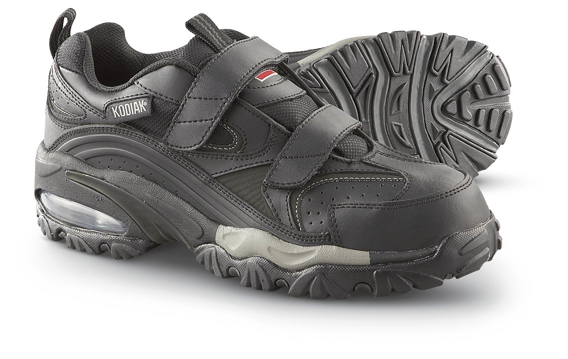 Kodiak Men's Quad Air SD Composite Toe Hiking Boots - Lightweight & Durable Black Work Boots for Outdoor Adventures, Size 7.5 - Perfect for Hiking, Construction & Heavy Duty Work