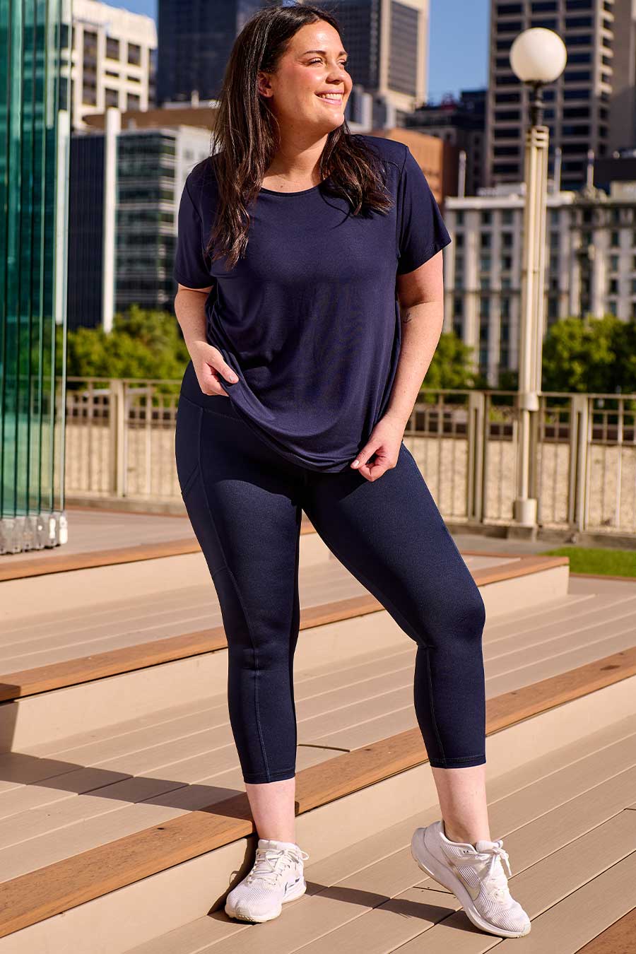 Classic Bamboo T-Shirt for Men - Soft & Breathable Navy Blue Tee - Perfect for Casual Wear, Yoga & Eco-Friendly Lifestyle