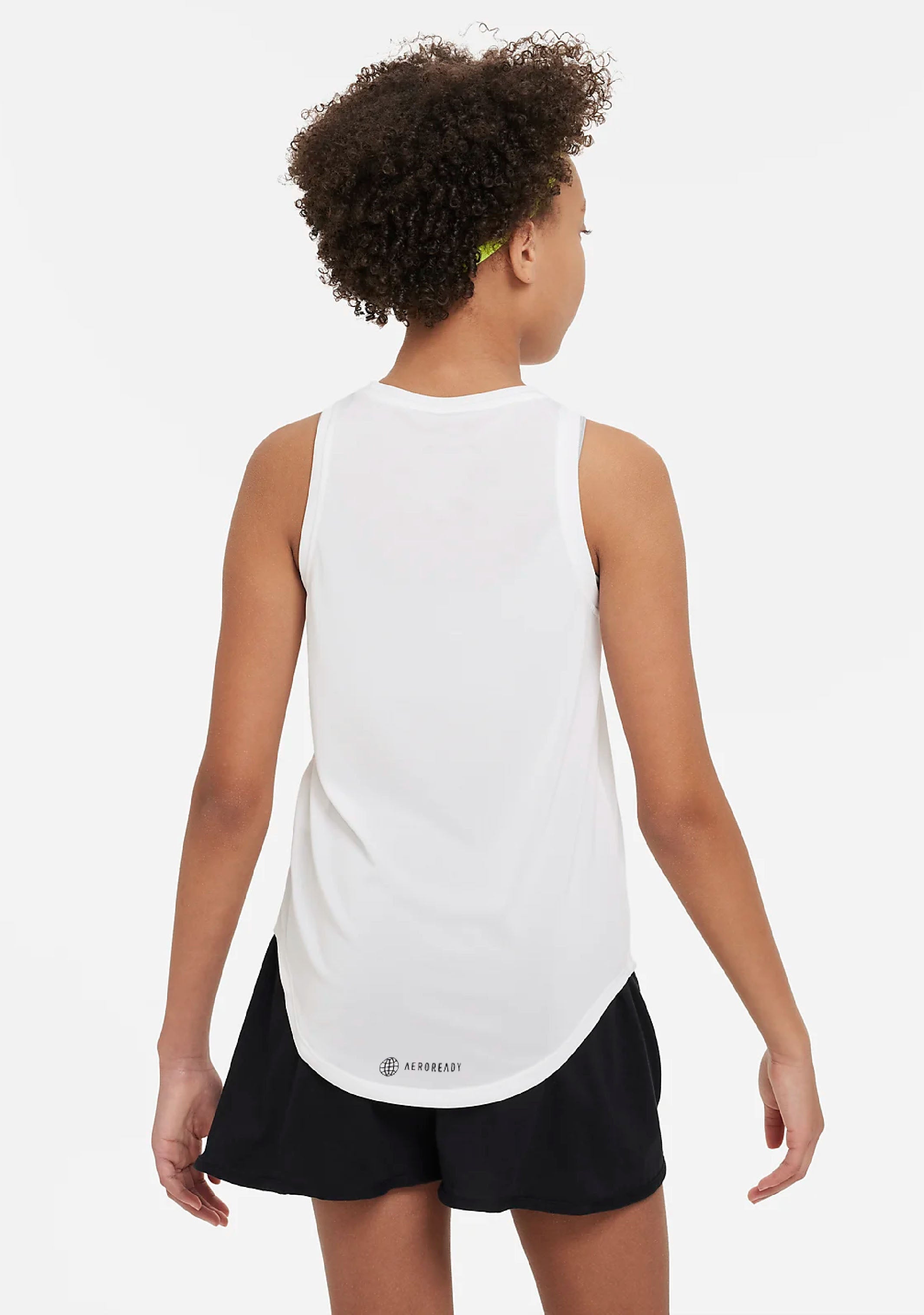Adidas Girls Aeroready Designed to Move Brandlove Tank Top - Breathable Workout Top for Running, Yoga & Gym - HM4461