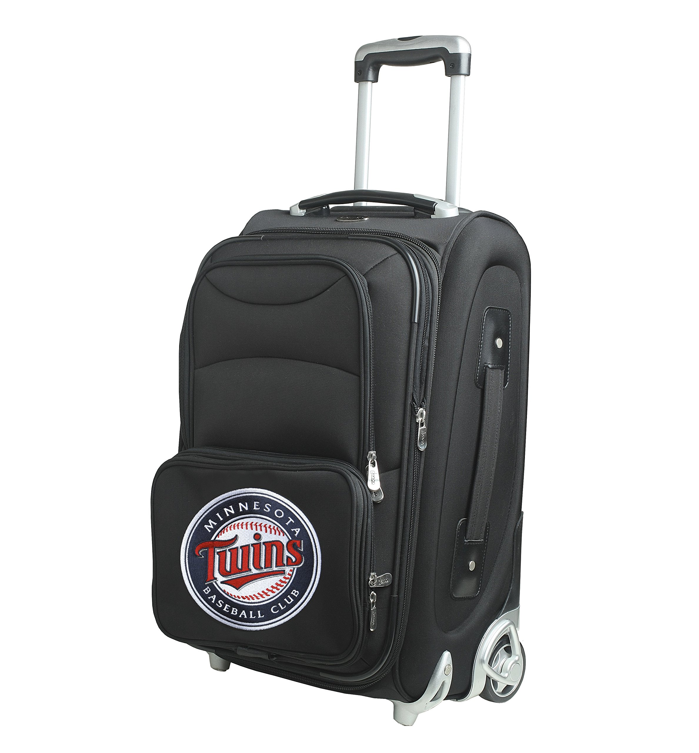 Denco 21-Inch Black Skate Wheel Carry-On Luggage - Lightweight Spinner Suitcase for Air Travel, Business Trips & Weekend Getaways