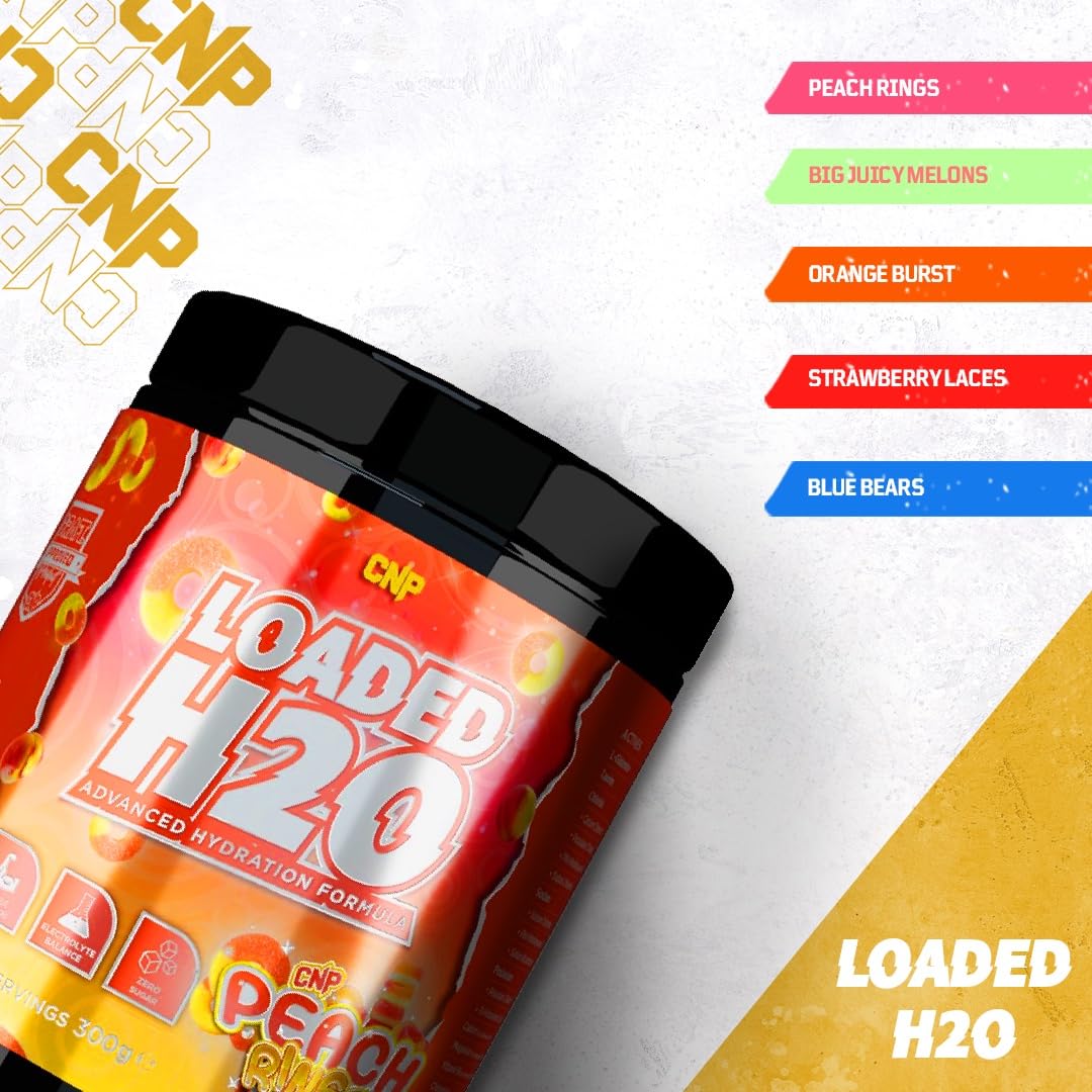 CNP Loaded H2O Big Juicy Melons 300g - Hydration Powder for Workout Recovery & Energy Boost | Perfect for Gym, Sports & Outdoor Activities