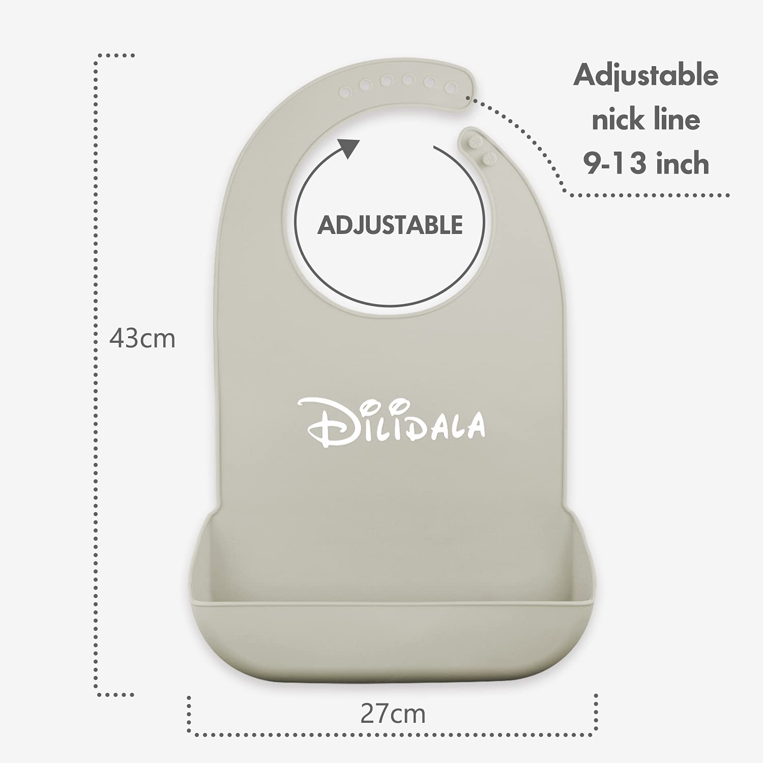 DEBON Adult Silicone Bibs - Reusable Waterproof & Washable Drool & Crumb Catcher - Clothing Protector for Elderly, Disabled & Patients - Perfect for Mealtime, Nursing Care & Daily Use