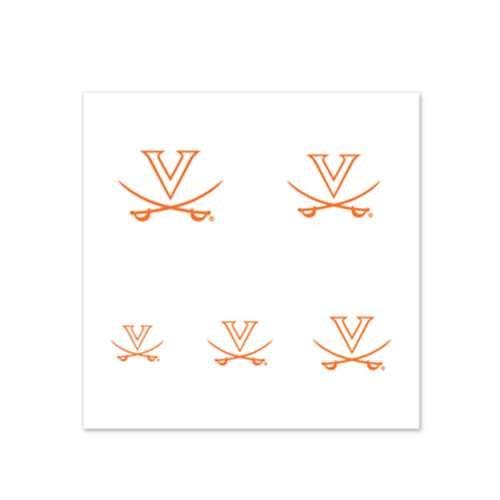 Virginia Cavaliers Fingernail Tattoos - 4 Pack Temporary Nail Decals for Game Day, Parties & Fan Events - UV Resistant & Waterproof NCAA Team Spirit Accessories