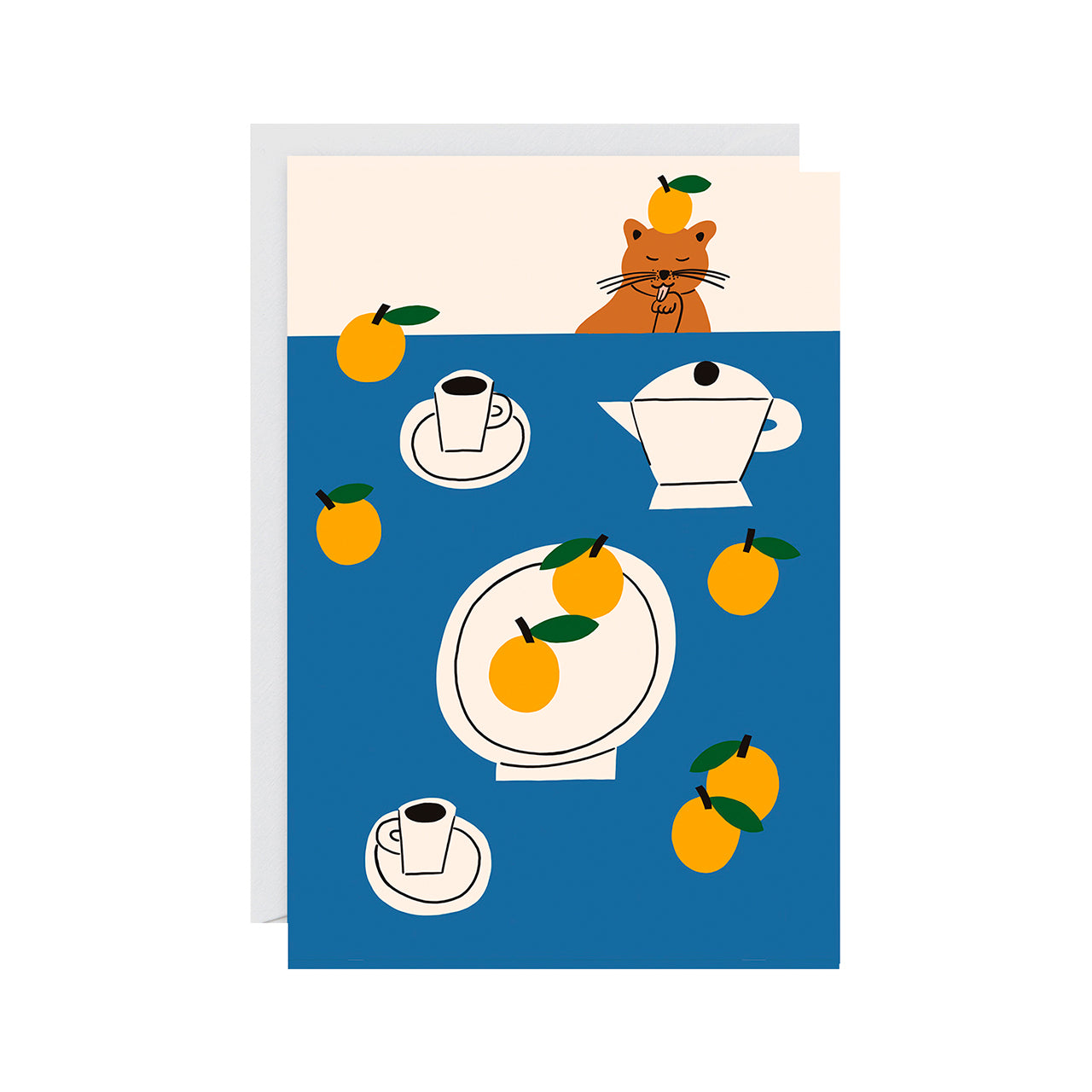 Fika Greeting Card - Elegant Scandinavian Design for Birthday, Thank You & Friendship - Perfect for Coffee Lovers & Nordic Theme Celebrations