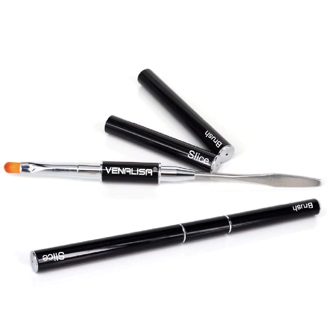 VENALISA False Nail Kit with Slice & Brush - Professional Poly Nail Gel Tools for Acrylic Nails - Perfect for DIY Manicures, Nail Art & Salon Quality Results at Home