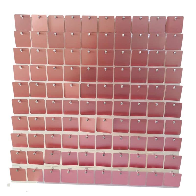 Blush Blooms Decor - 12 Pack Live Sequin Panels with Clear Back | Shimmer Wall Decor for Parties, Sequin Backdrop for Events, Home Decor & Advertising Signs (Matte Pink) - Perfect for Weddings, Baby Showers & Photo Booths