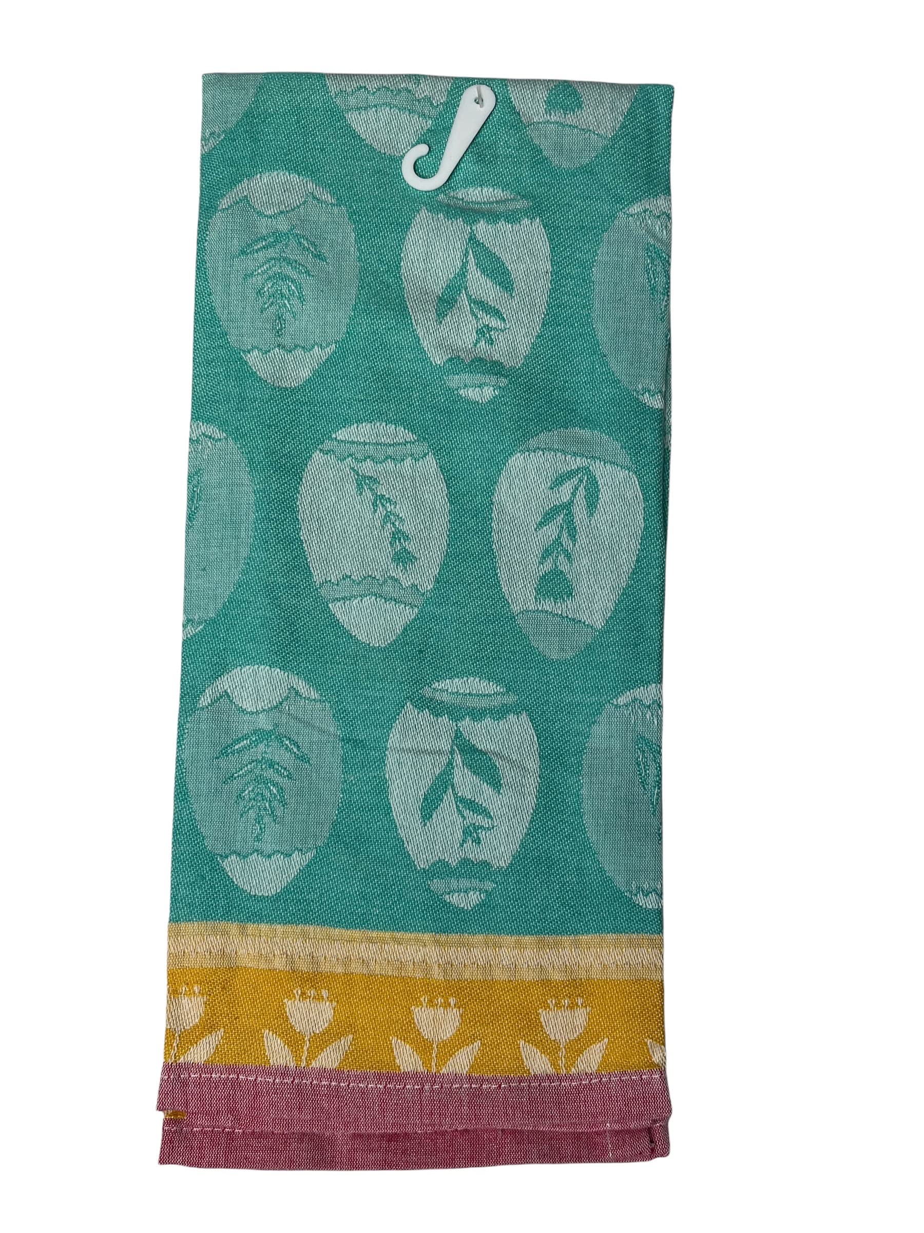 Easter Egg Jacquard Dish Towel Set of 3 - Spring Holiday Kitchen Towels for Decor & Drying Dishes - Perfect for Easter Decorations, Spring Cleaning & Hostess Gifts