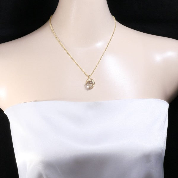 18K Yellow Gold Quartz Necklace for Women - Elegant & Durable Jewelry Gift for Birthday, Anniversary, Valentine's Day - Perfect for Everyday Wear & Special Occasions