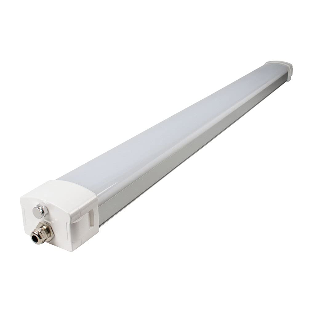 4ft LED Vapor Tight Light Fixture - Waterproof Wet Location Shop Light for Outdoor, Cold Storage, Freezer, Garage - Durable Surface Mount LED Lighting with Instant On - Perfect for Walk-in Coolers, Warehouse & Industrial Areas