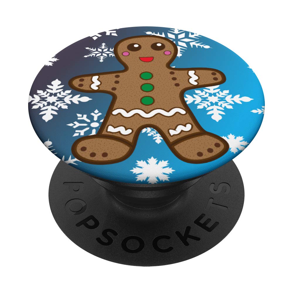 Blue and White Snowflakes Gingerbread Man Christmas Ornament - Perfect for Holiday Tree Decorations, Festive Home Decor & Gift Giving