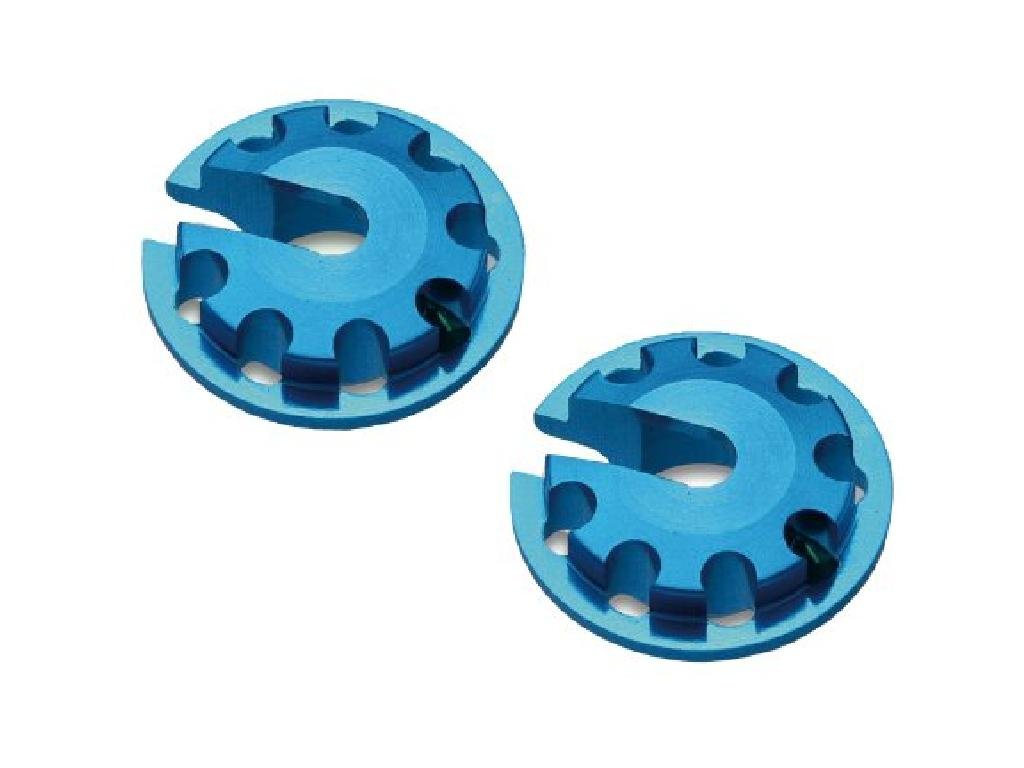 Square Aluminum Damper Spring Retainer (Tamiya General Purpose) Multi-Spring Specifications TGE-112EB - Perfect for RC Car Suspension Upgrades & Model Vehicle Maintenance