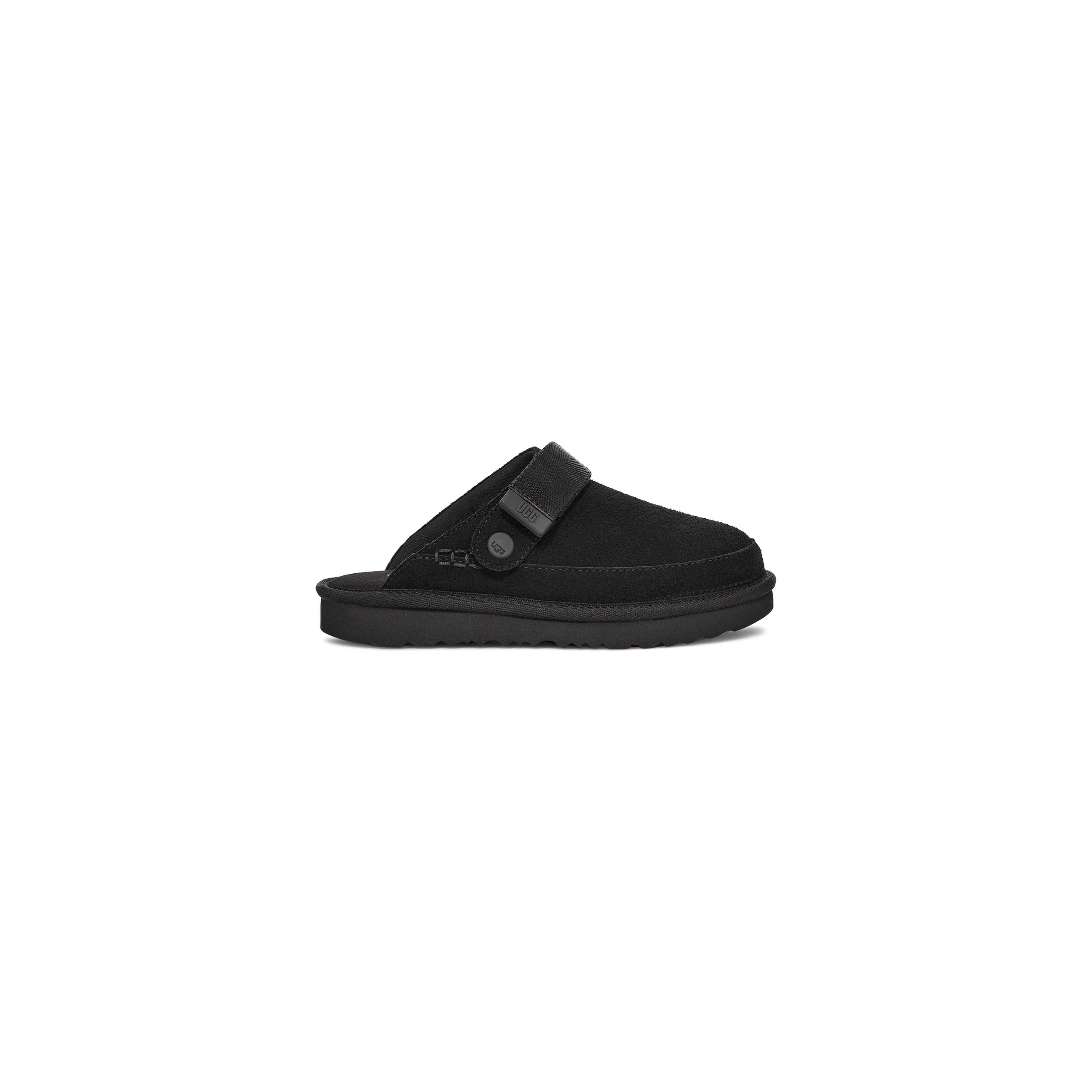 UGG Kid's Goldenstar Clog in Black | Comfortable Kids' Slippers for Indoor & Outdoor Wear | Perfect for Home, School & Playtime