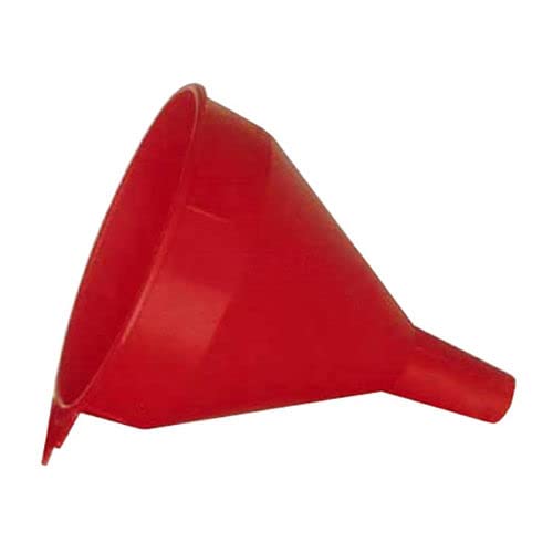 Funnel King 32005 6-Quart Red Polyethylene Funnel - Heavy Duty Multi-Purpose Kitchen & Automotive Funnel for Oil, Liquids, and DIY Projects