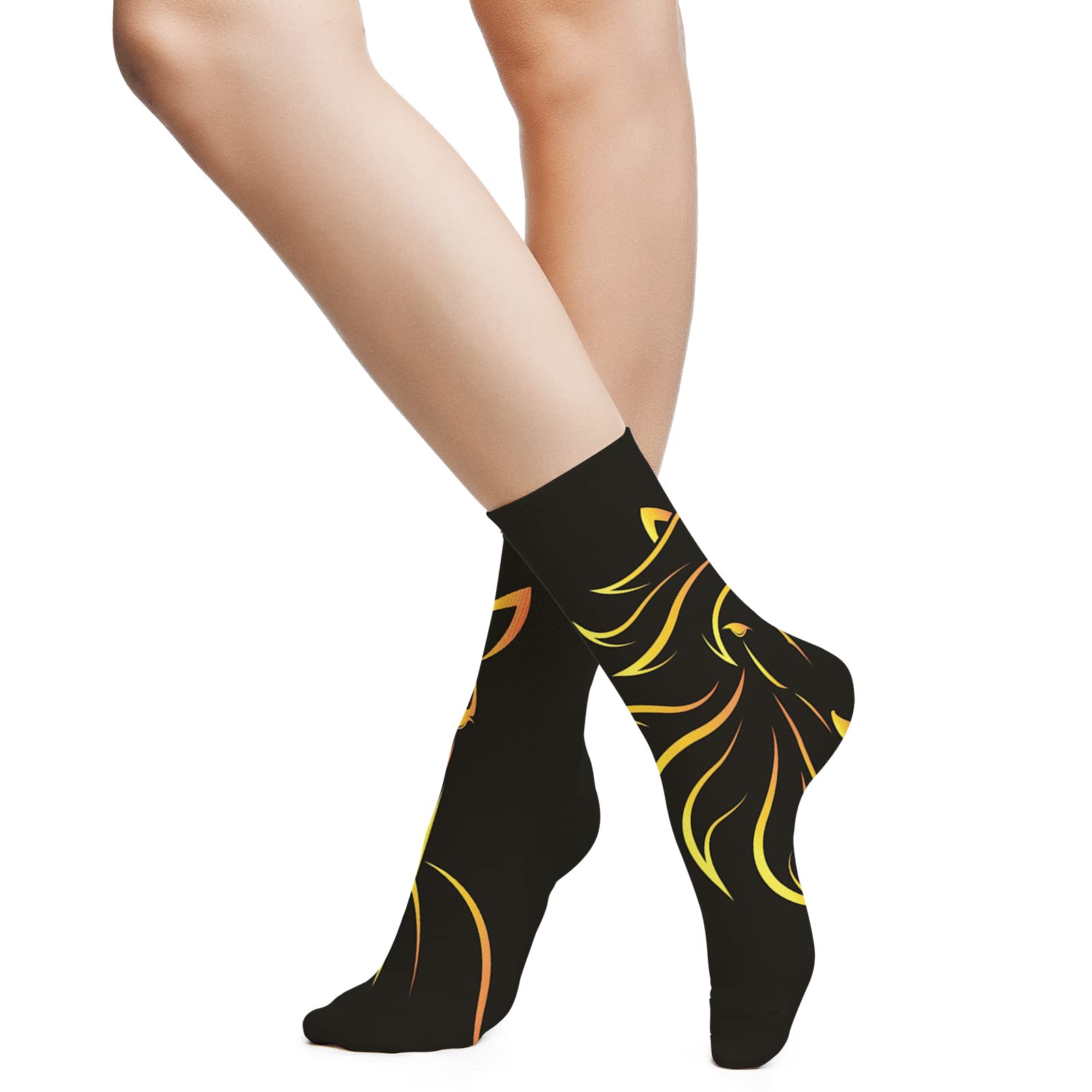 Funky Colorful Cushion Sport Socks - Athletic Cushioned Running Performance Crew Socks for Men & Women - Perfect for Jogging, Gym Workouts & Everyday Comfort