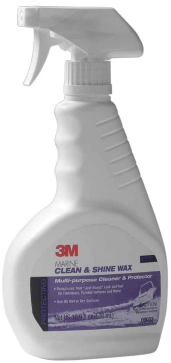 3M Marine Clean and Shine Wax - Premium Boat Cleaning Supplies for Fiberglass & Gel Coat - Perfect for Yacht, Boat & Marine Surface Protection & Shine