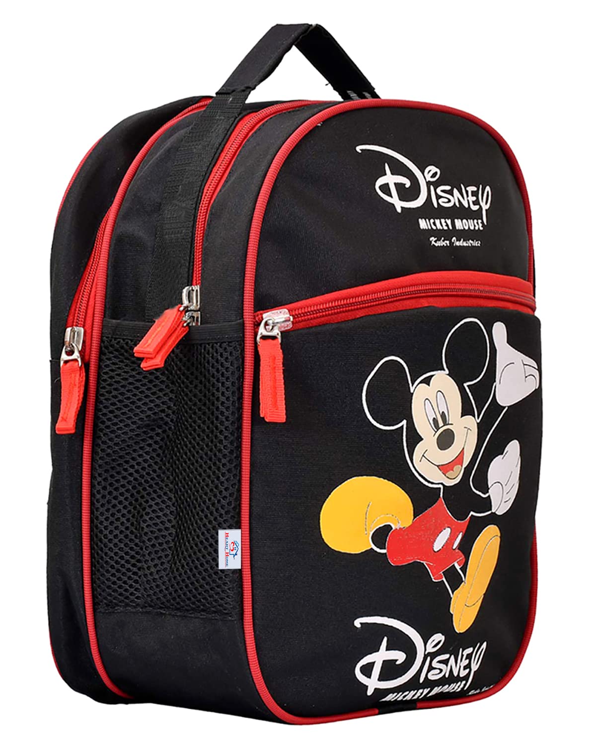 Mickey Mouse Print Lightweight Kids Backpack - Portable School Bag for Boys & Girls, Durable Bookbag for Daily Use, Travel & Outdoor Activities (Black) 54HH4176