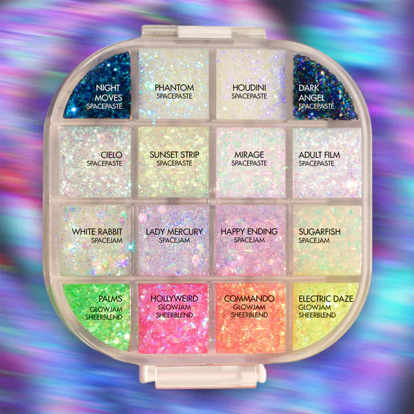 Lemonhead SpaceCase Illuminating Mini Pro Eyeshadow Palette - Vegan & Cruelty-Free Makeup for Party, Night Out & Special Occasions