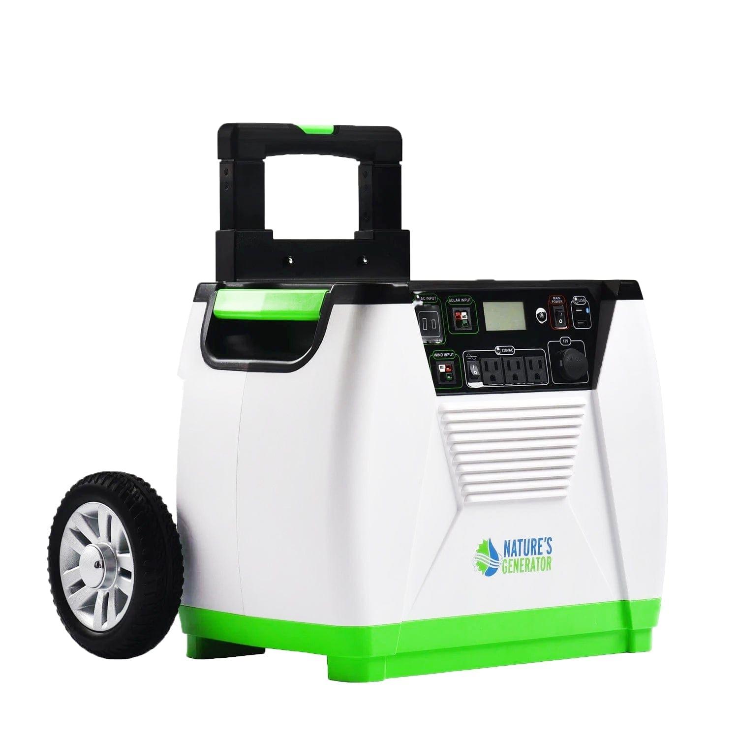 Nature's Generator Gold WE System - Portable Solar Power Generator for Home & Outdoor Use - Emergency Backup Power for Camping, RV, and Off-Grid Living