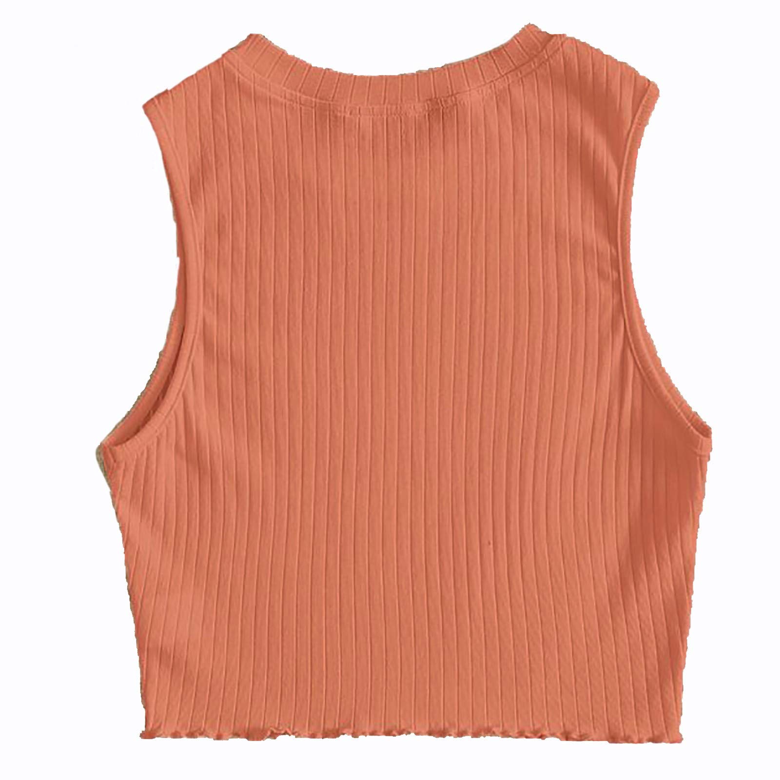 Women's Casual Henley Tank Tops - Solid Sleeveless Crop Pullover Shirts & Vests | Perfect for Summer, Gym, Yoga, and Everyday Wear