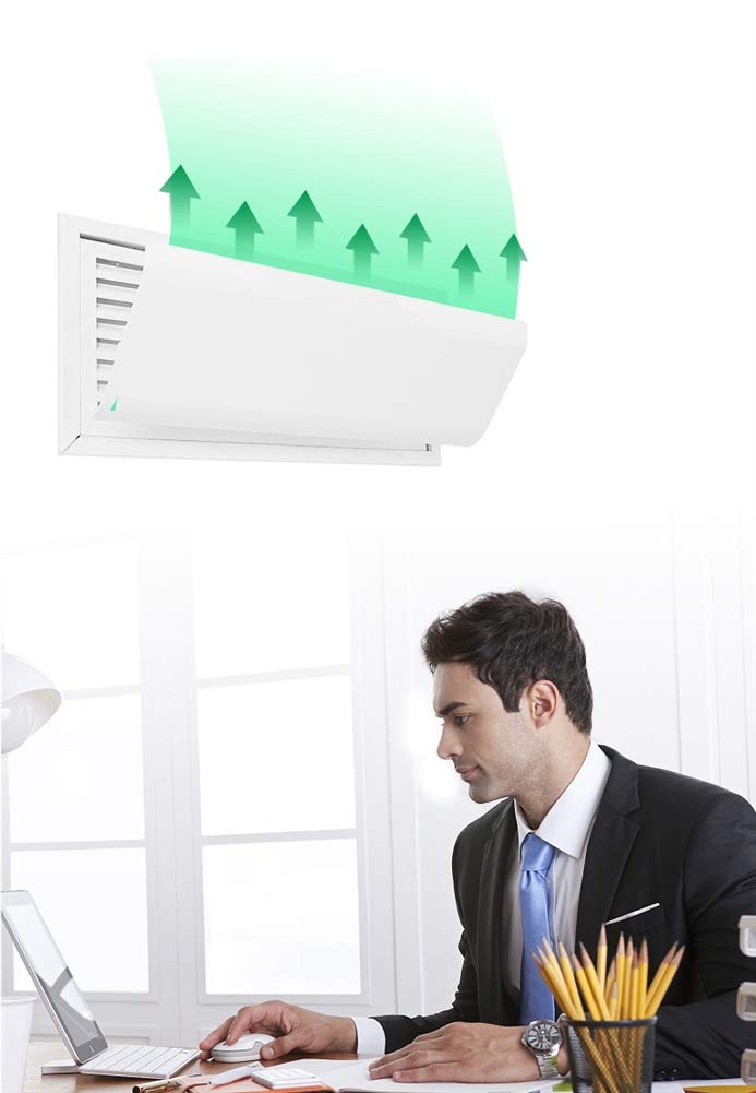 Liveinu Adjustable Reusable Air Conditioner Vent Deflector - 15.6