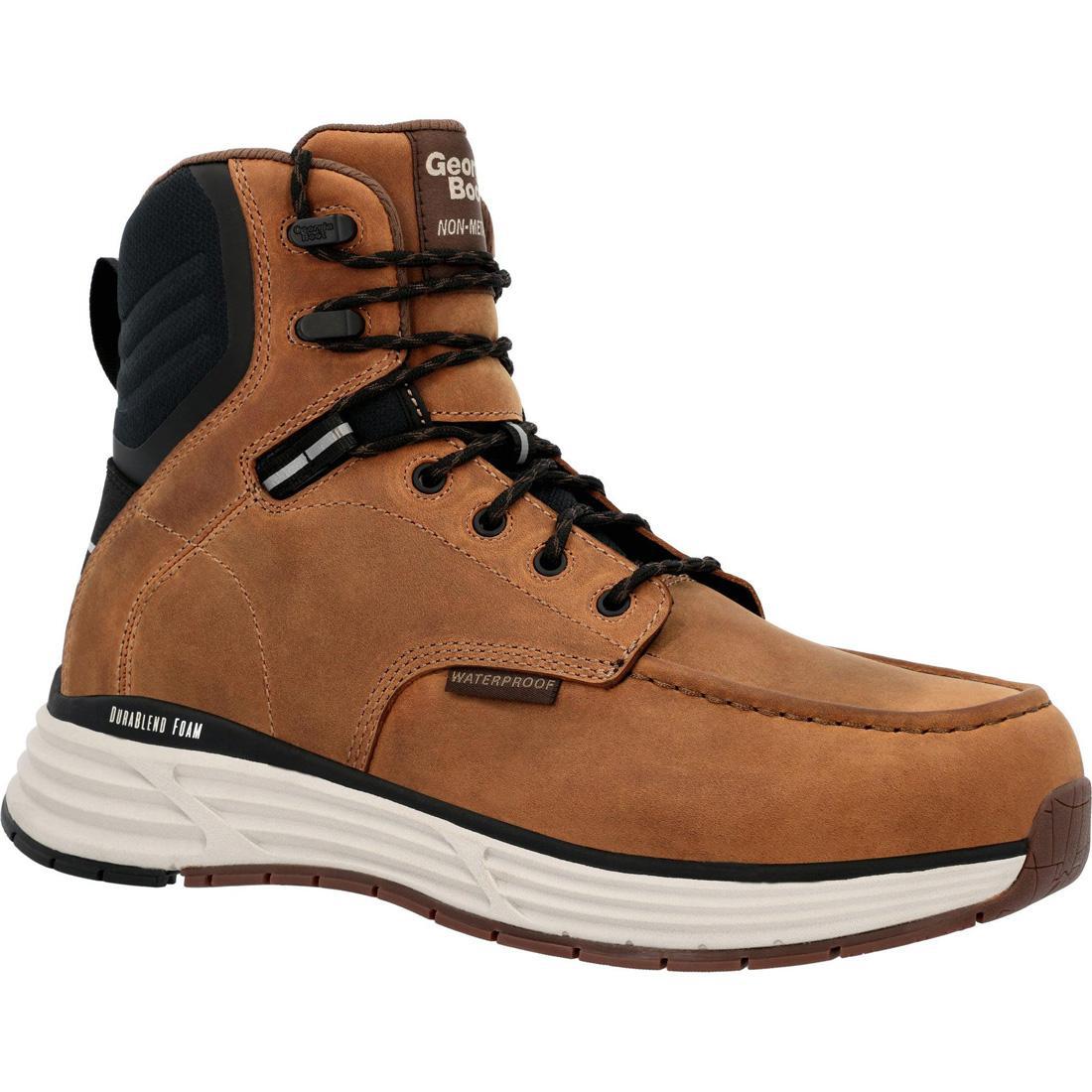 DuraBlend Composite Safety Toe Waterproof Work Boots for Men - Slip Resistant, Comfortable & Lightweight for Construction, Hiking & Outdoor Work
