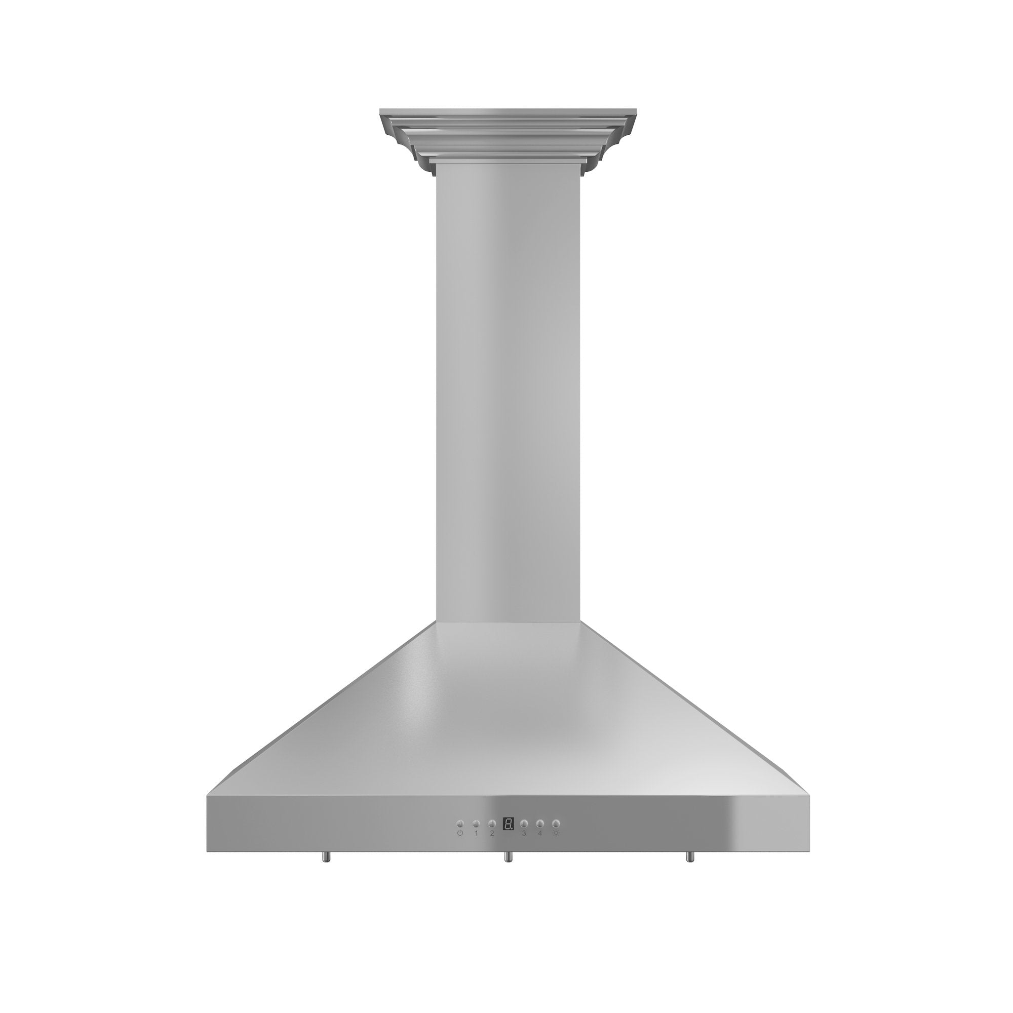 ZLINE KL3CRN Stainless Steel Convertible Wall Mount Range Hood with Crown Molding - Professional Kitchen Ventilation for Home Cooking & Baking