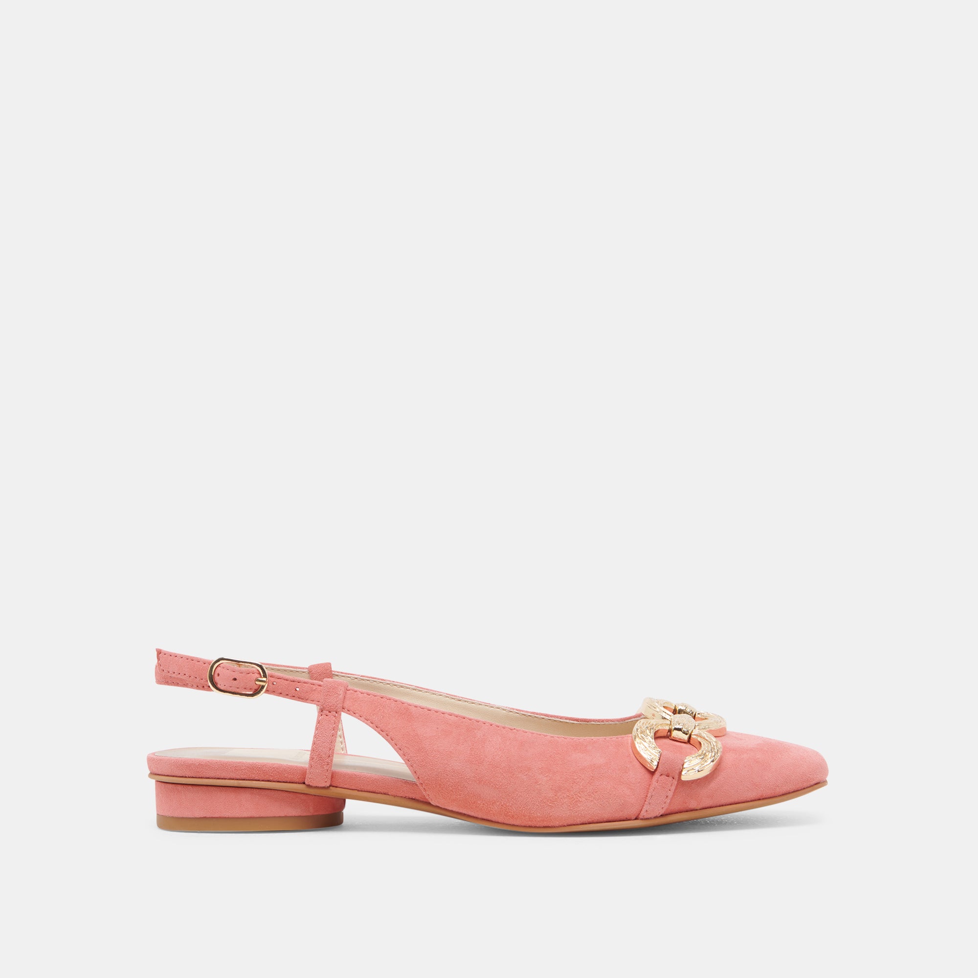 RAMANO FLATS CORAL SUEDE - Women's Comfortable Slip-On Loafers for Work & Casual Wear | Soft Suede Shoes for Office, Travel & Everyday Use