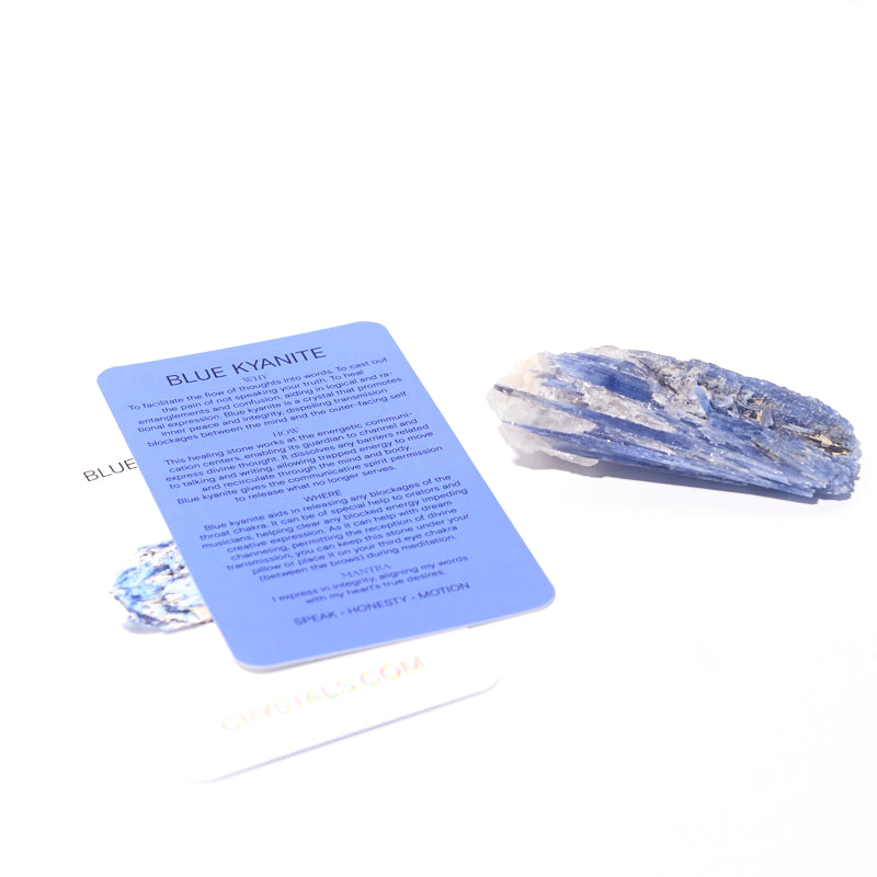 Natural Blue Kyanite Crystal - Healing Stone for Chakra Balancing & Meditation | Perfect for Energy Work, Jewelry Making & Home Decor