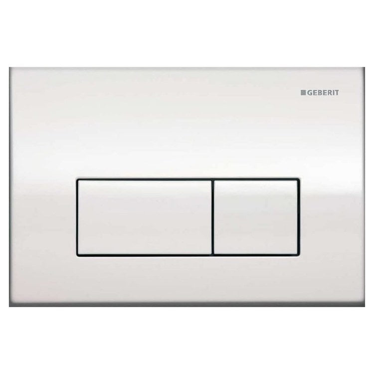 Dual Flush Actuator Plate Kappa Wall Mount - 8 2/5 x 5 3/5 Inch Polished Chrome Metal - Perfect for Modern Bathroom Toilet Upgrades
