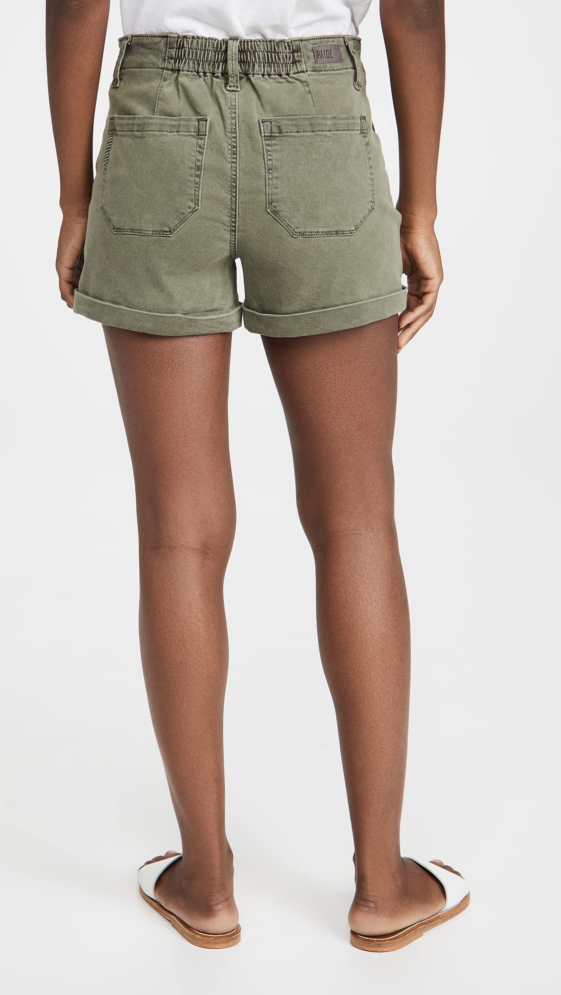 PAIGE Women's Christy Denim Shorts - High Waisted Distressed Denim Shorts for Women | Perfect for Summer, Casual Outfits & Beach Vacations