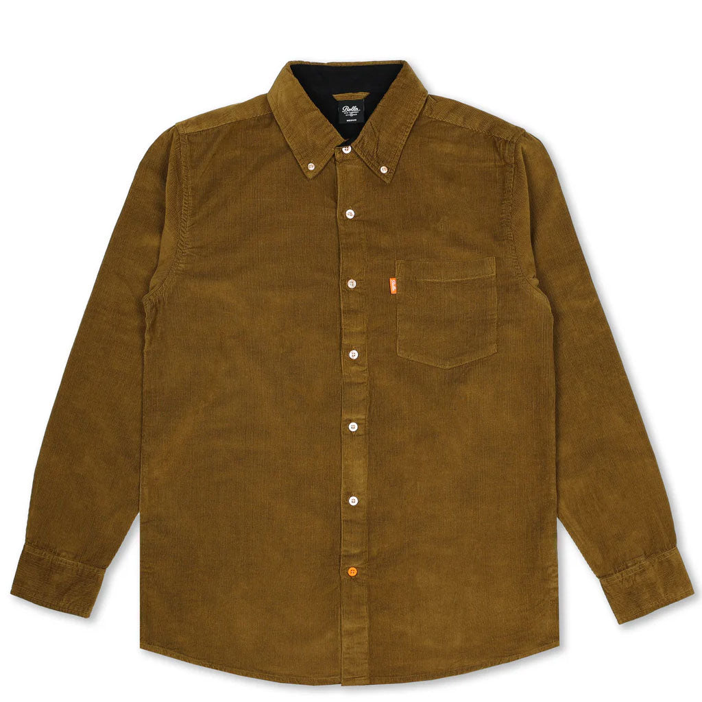 Bolla Kent Long Sleeve Woven Shirt - Comfortable Saddle Brown Top for Men | Perfect for Casual Wear, Office & Outdoor Activities