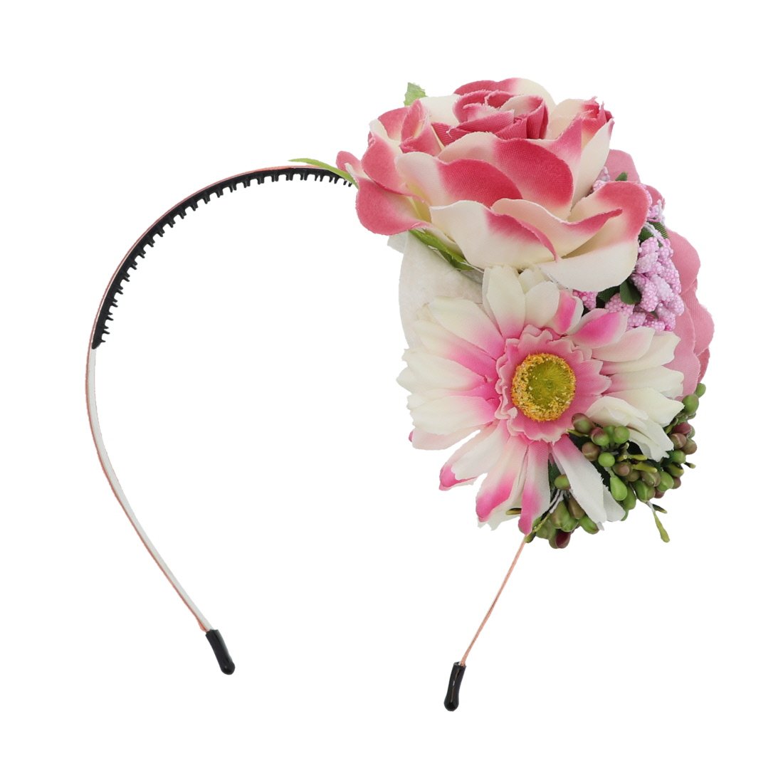 Motique Women's Floral Headband with Large Side Rose Design - Perfect for Weddings, Parties & Everyday Fashion Accessories