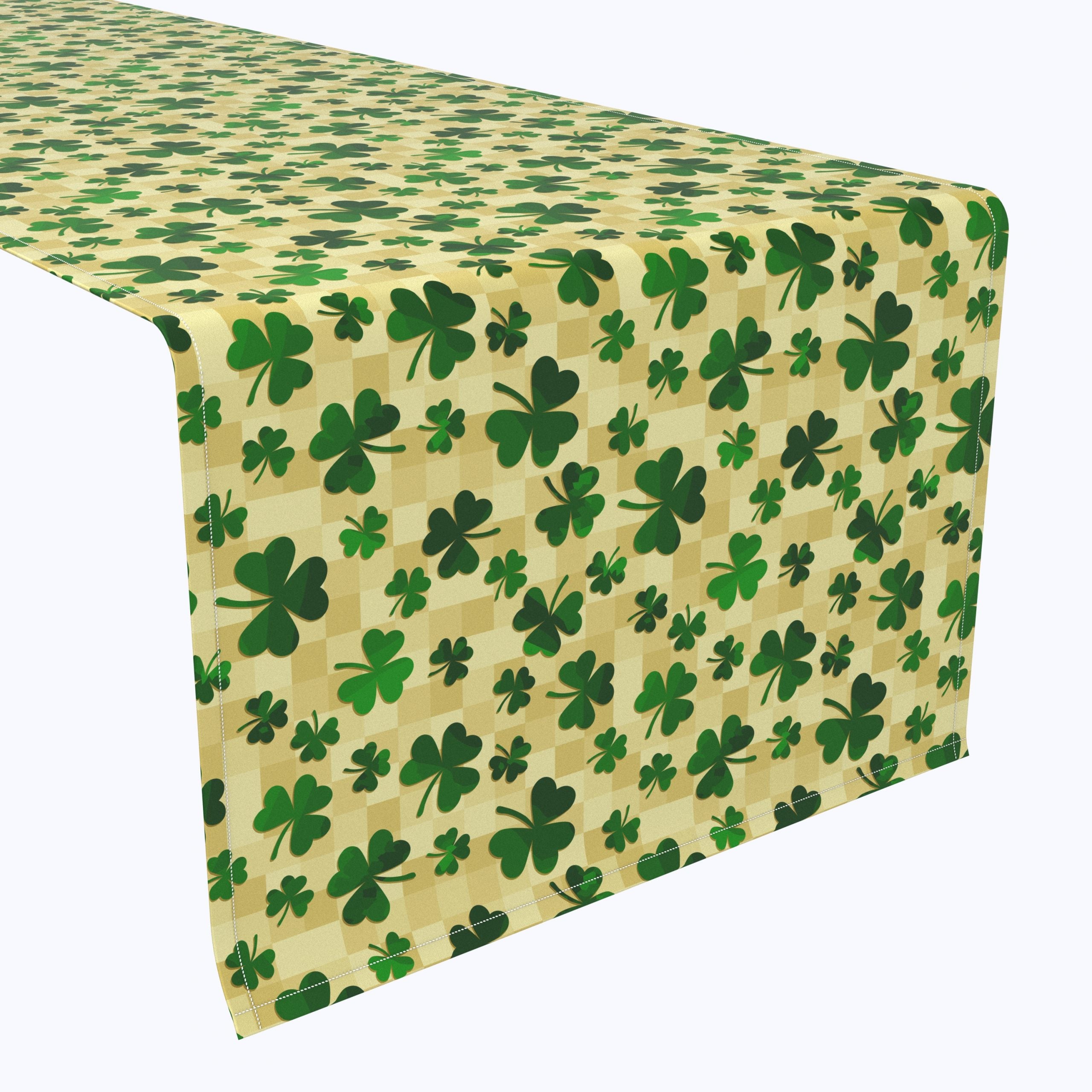 Checkmate Clover Squares Runners - Non-Slip Kitchen Rugs for Hardwood Floors - Soft Washable Bathroom Mats - Perfect for Home, Office, and Entryway Decor