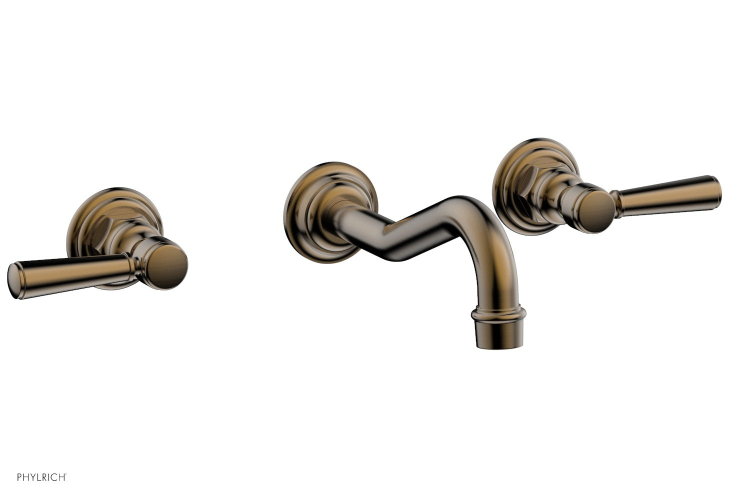 HENRI Wall Mount Tub Faucet Set with Lever Handles - Model 161 57 - Perfect for Modern Bathroom Renovations and Spa-Like Showers