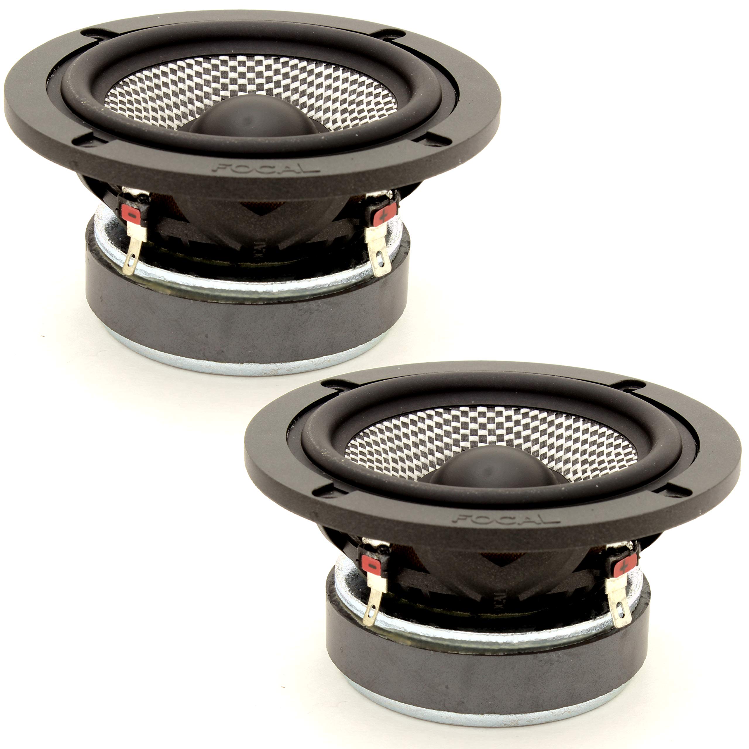 Focal 3AS 3英寸 40W RMS中音喇叭带格栅，适用于汽车音响升级和家庭影院系统
