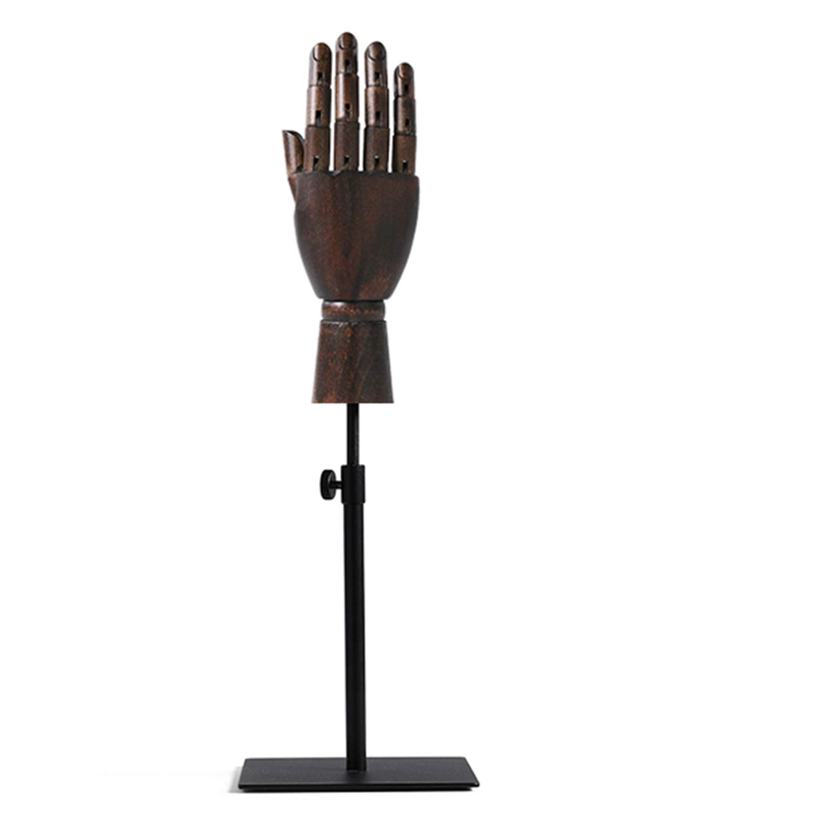 KYEEY Flexible Wooden Hand Model - Artists Manikin Hand with Moveable Fingers for Sketching, Drawing & Painting | Perfect Home Office Desk Decoration & Art Studio Display