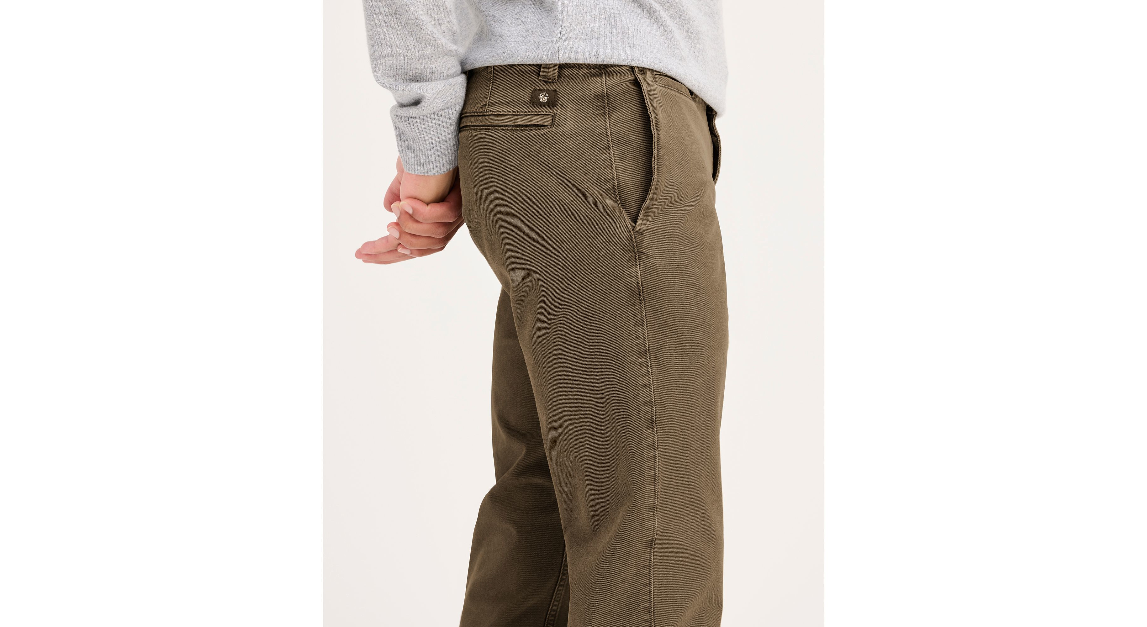 Alpha Chino Pants for Men - Slim Fit Stretch Comfortable Dress Casual Trousers | Perfect for Office, Business, Travel & Everyday Wear