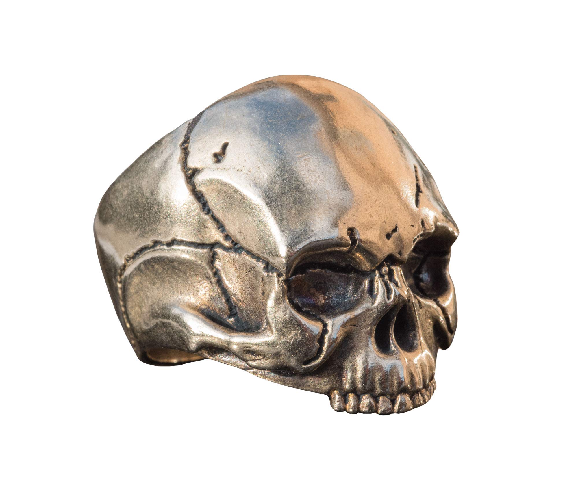 Handcrafted Bronze Skull Ring Inspired by Keith Richards – Unique Artisan Jewelry for Rock Fans & Gift Ideas
