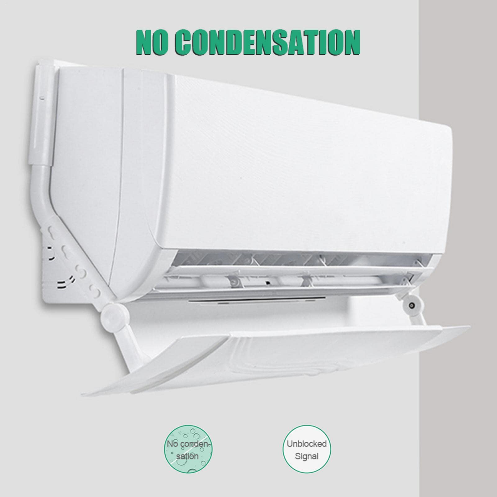 Adjustable Retractable Air Conditioner Air Deflector - Foldable AC Wind Baffle (70-117cm) for Home Cooling | Perfect for Bedroom, Office & Living Room Temperature Control