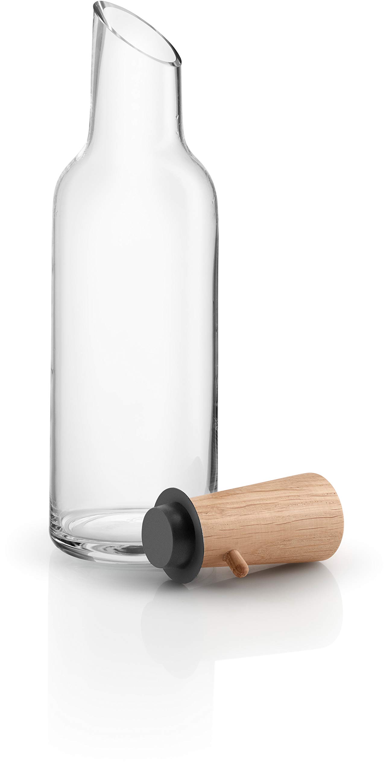 EVA SOLO Glass Carafe with Wood Stopper - Elegant Pitcher for Water, Juice & Wine - Perfect for Dining, Entertaining & Home Decor