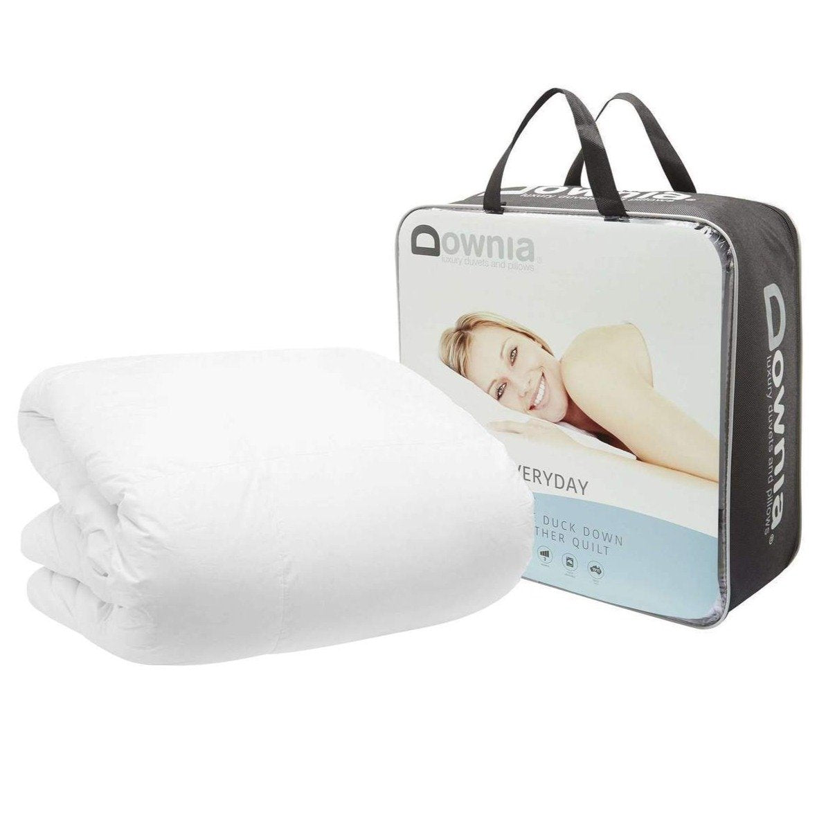 Premium 15 Duck Down Quilt by Downia - Ultra Soft & Warm All-Season Comforter for Bedroom, Guest Room, and Hotel Luxury Bedding