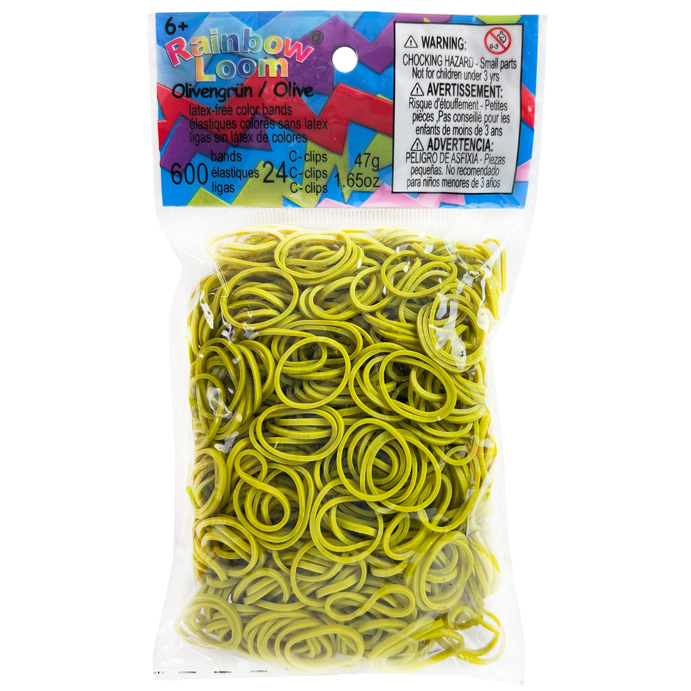 Rainbow Loom Rubber Bands - 500pcs Olive Green DIY Bracelet Making Kit for Kids, Teens & Adults - Perfect for Arts & Crafts, Friendship Bracelets, and Jewelry Making Projects