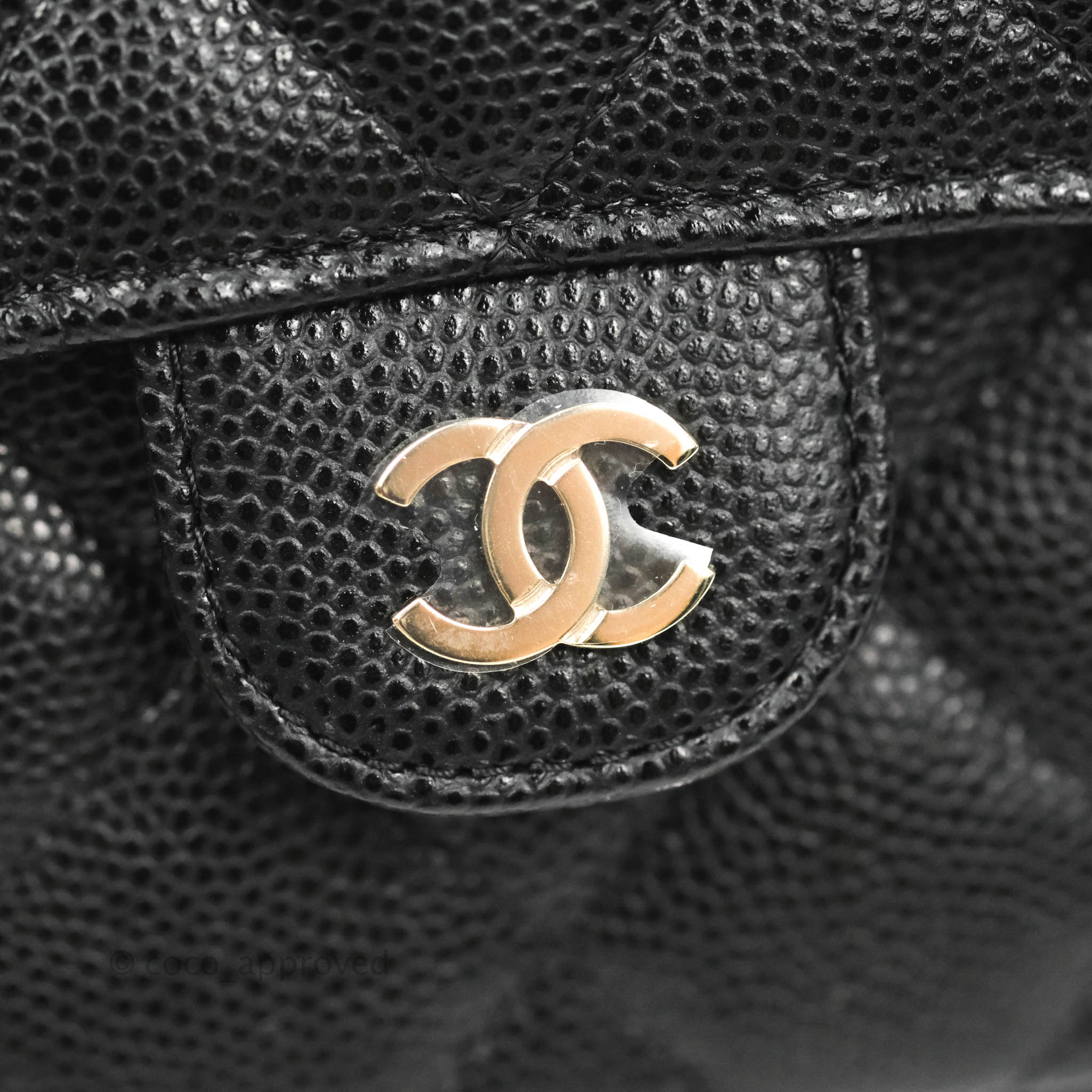 Chanel Classic Flap Phone Holder With Chain - Black Caviar Leather & Gold Hardware 22A - Luxury Phone Crossbody Bag for Women, Perfect for Parties & Daily Use